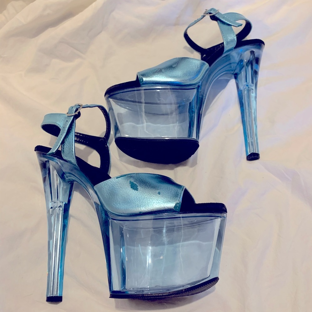 Blue Pleaser Stilettos 💙